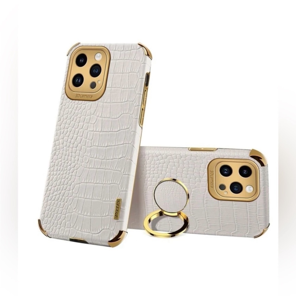 NEW iPhone 14 PLUS Case Luxury Crocodile Texture Shockproof Cell Phone Holder